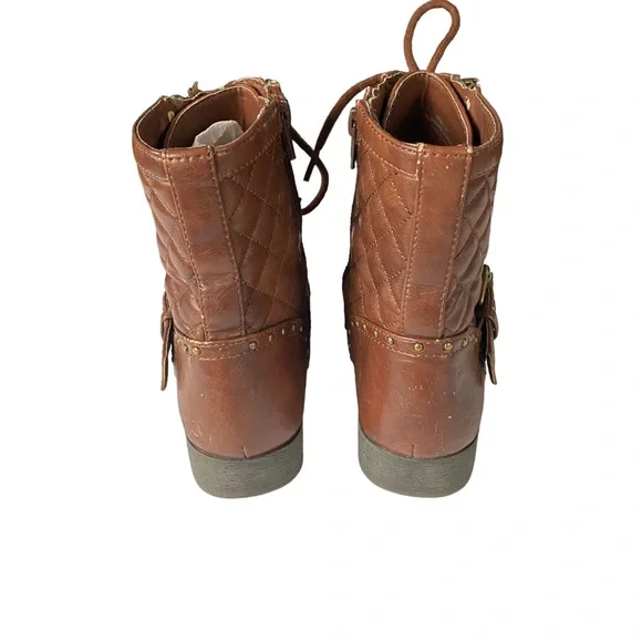 ❄️ 50% off winter OFF Farm & Ranch brown pull on western cowboy boots 11 M - Picture 11 of 13
